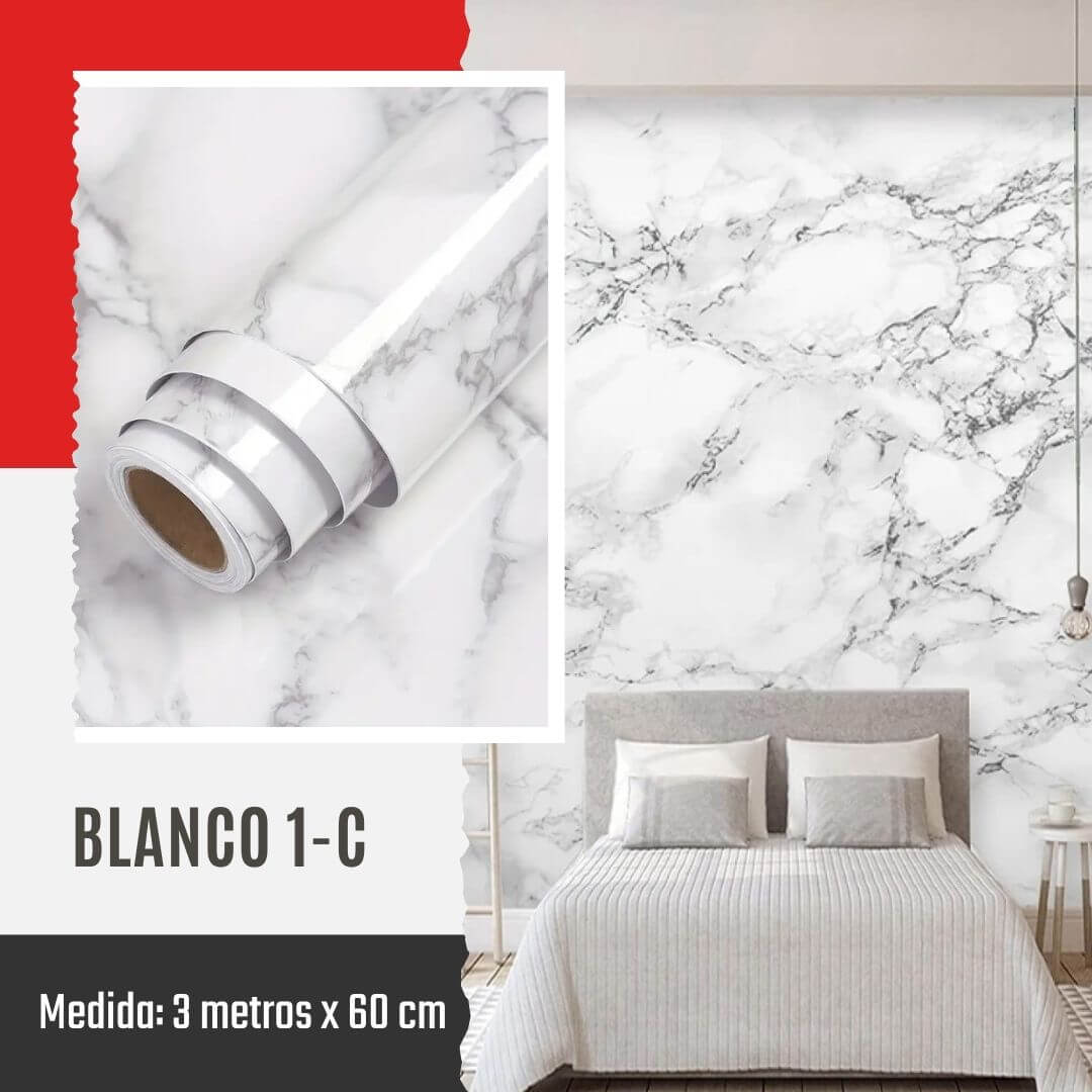 Adhesivo Mármol - 3 Metros x 60 cm