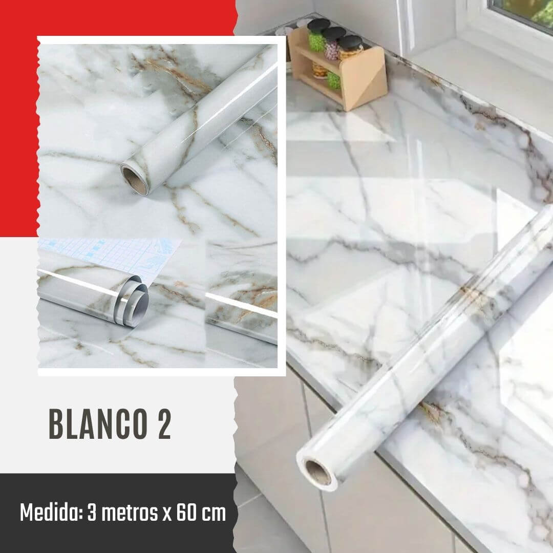 Adhesivo Mármol - 3 Metros x 60 cm