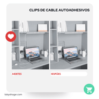 Clip Organizador de Cables