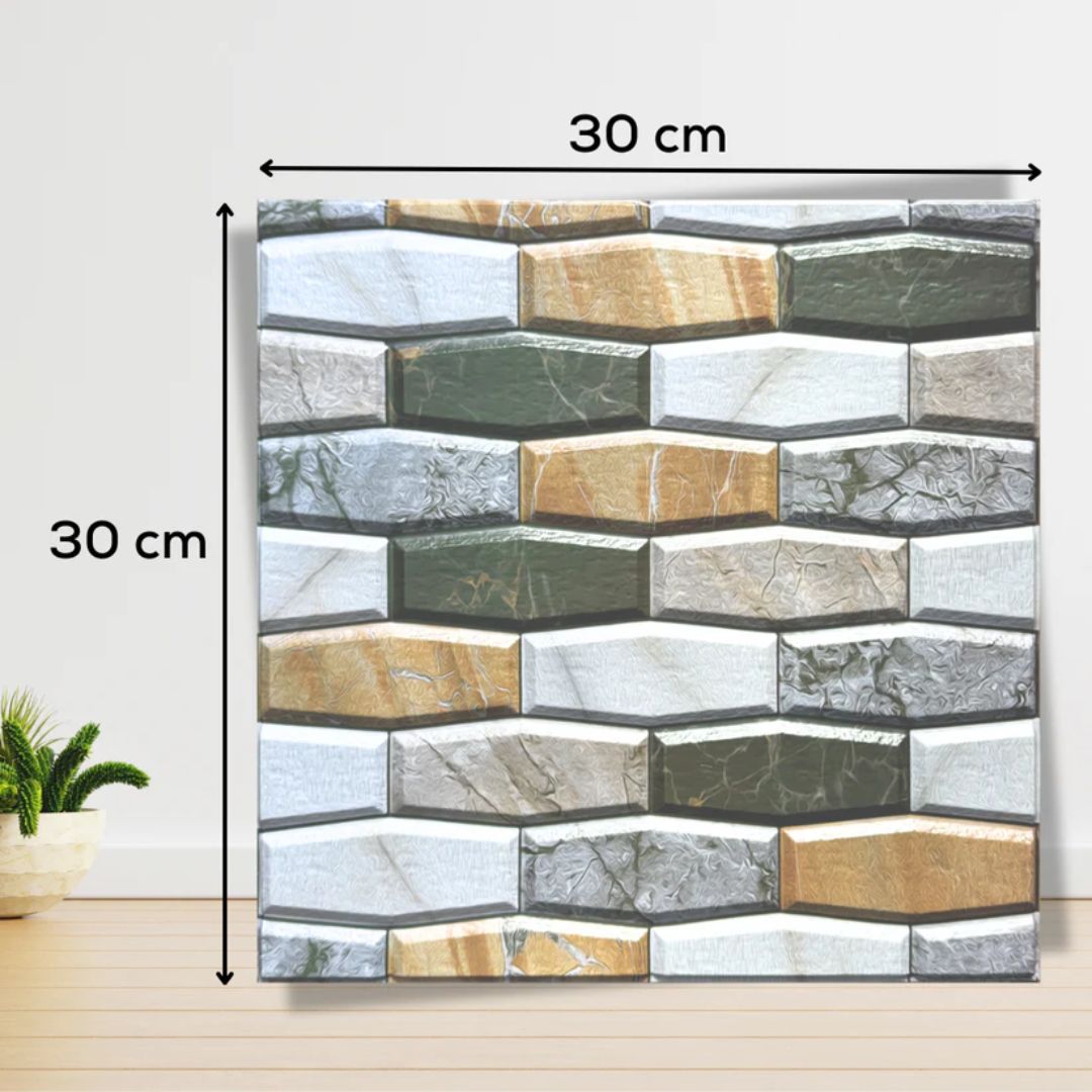 Mayólica Adhesiva 3D para Pared