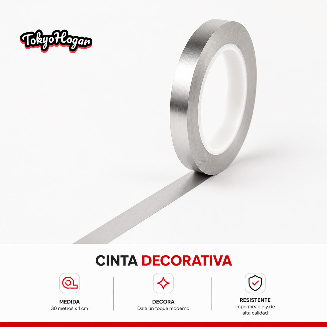 Cinta Decorativa Adhesiva 3 en 1