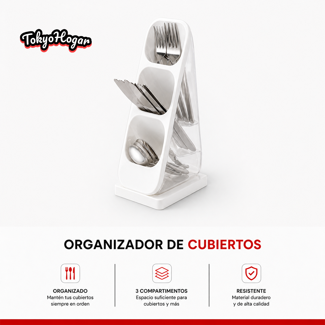 Organizador de Cubiertos 3 Niveles