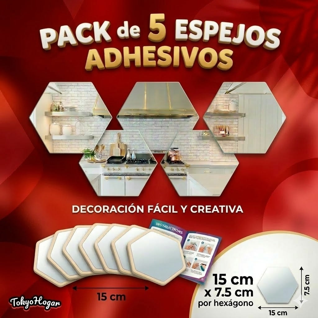 Espejos Adhesivos - Pack x 5